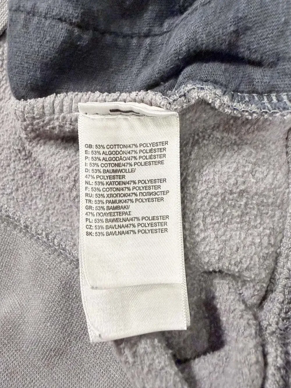 The North Face Men's Gray Pullover Hoodie Big Logo, Size XL